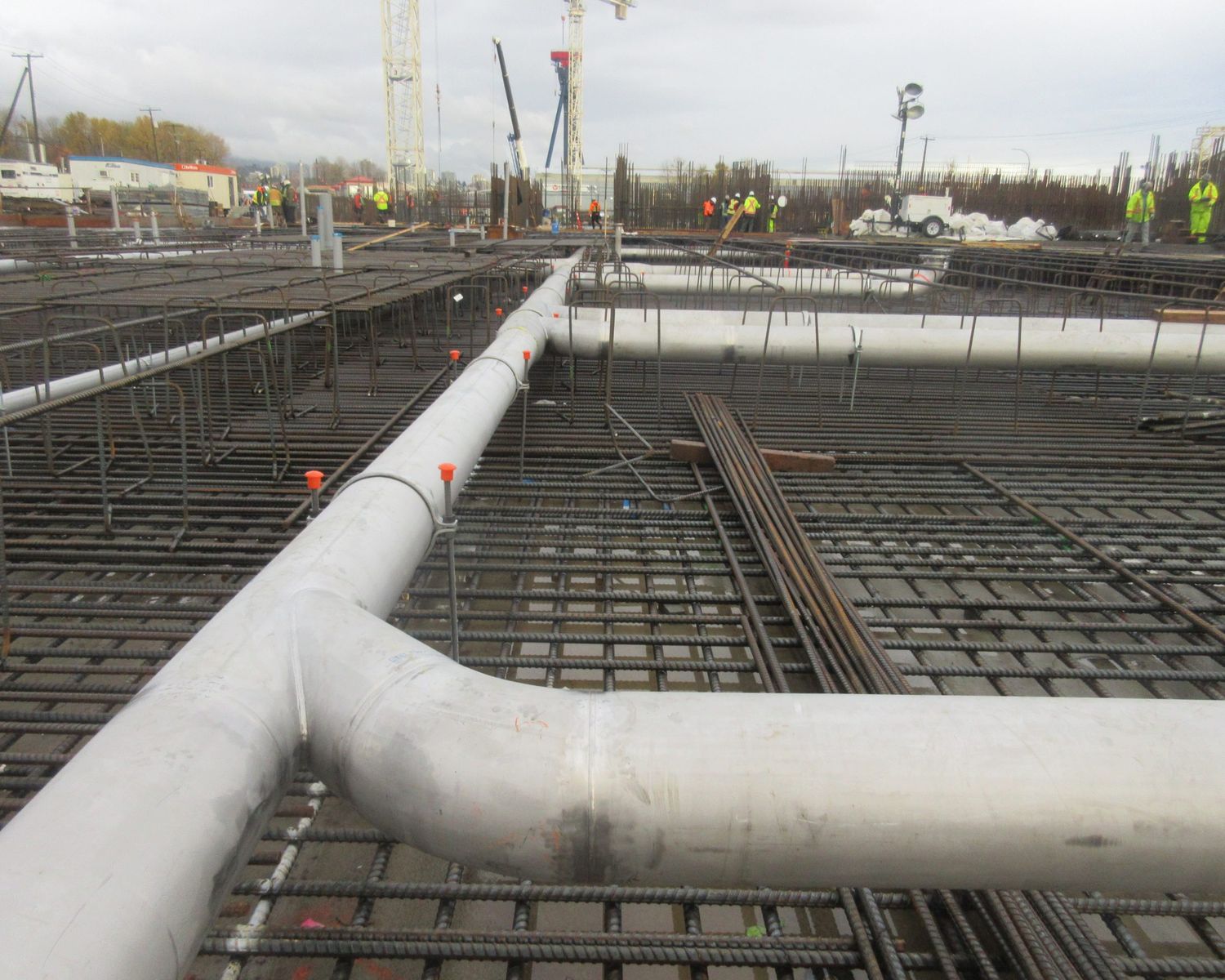 Stainless pipe and embeds
