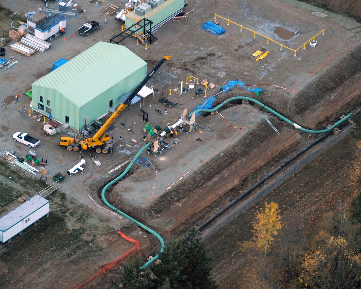 Transfer station site from above